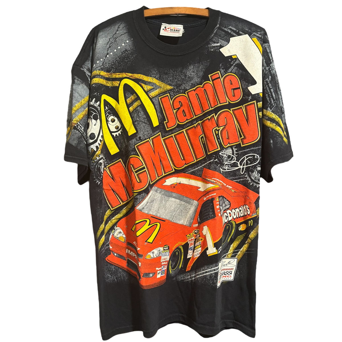 Vintage NASCAR Jamie McMurray AOP Tee Size: L – Cashed Out Vintage
