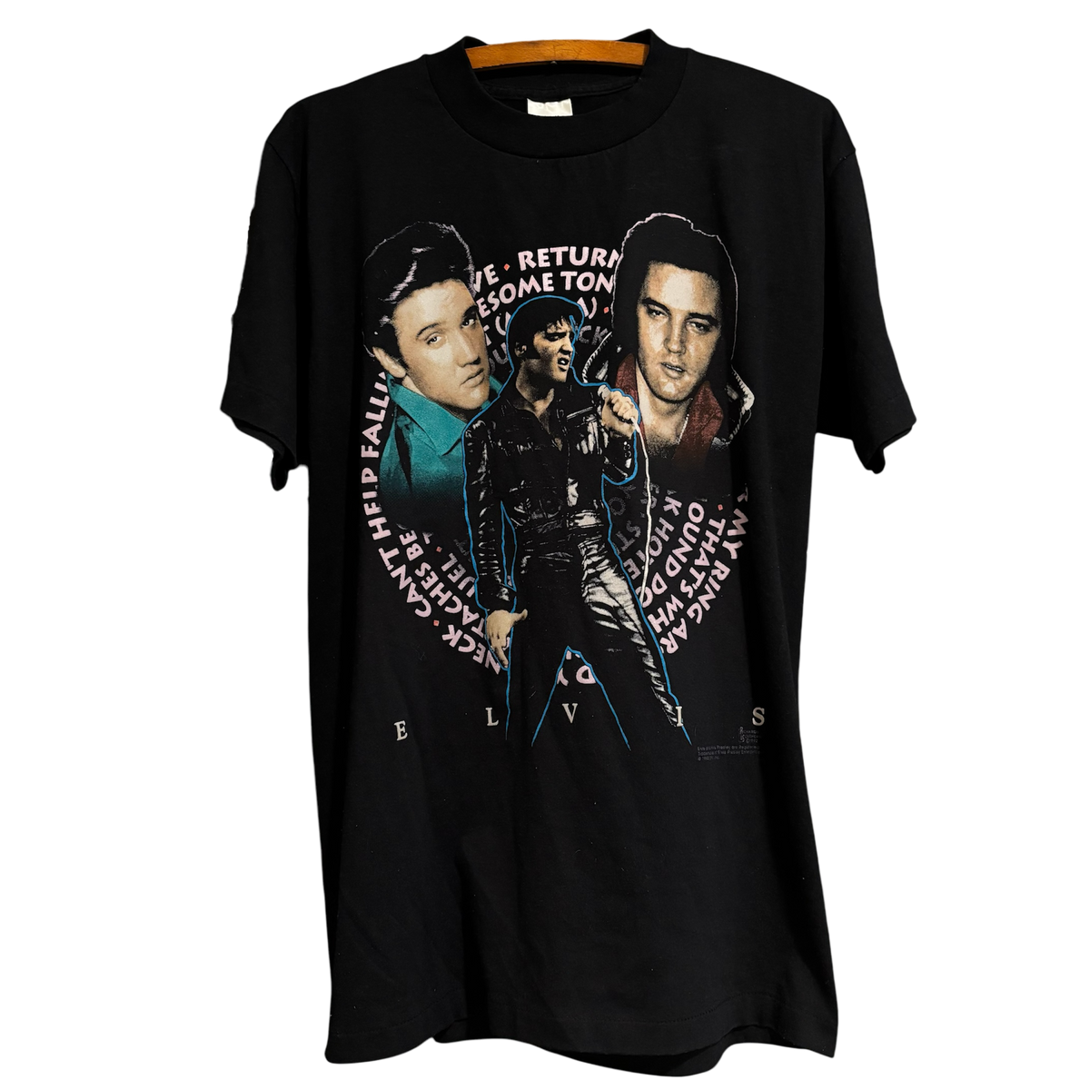 【XXL・USA製】90s Elvis Presley 1992年 Vintage 1992 Elvis Presley Tee Size: L – Cashed Out Vintage