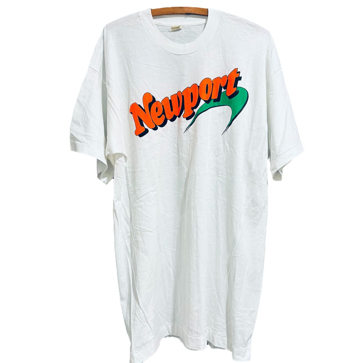 激レア！90s deadstock 「 newport」TEE XL Vintage Newport Cigarettes Logo Tee Size: XL – Cashed Out Vintage