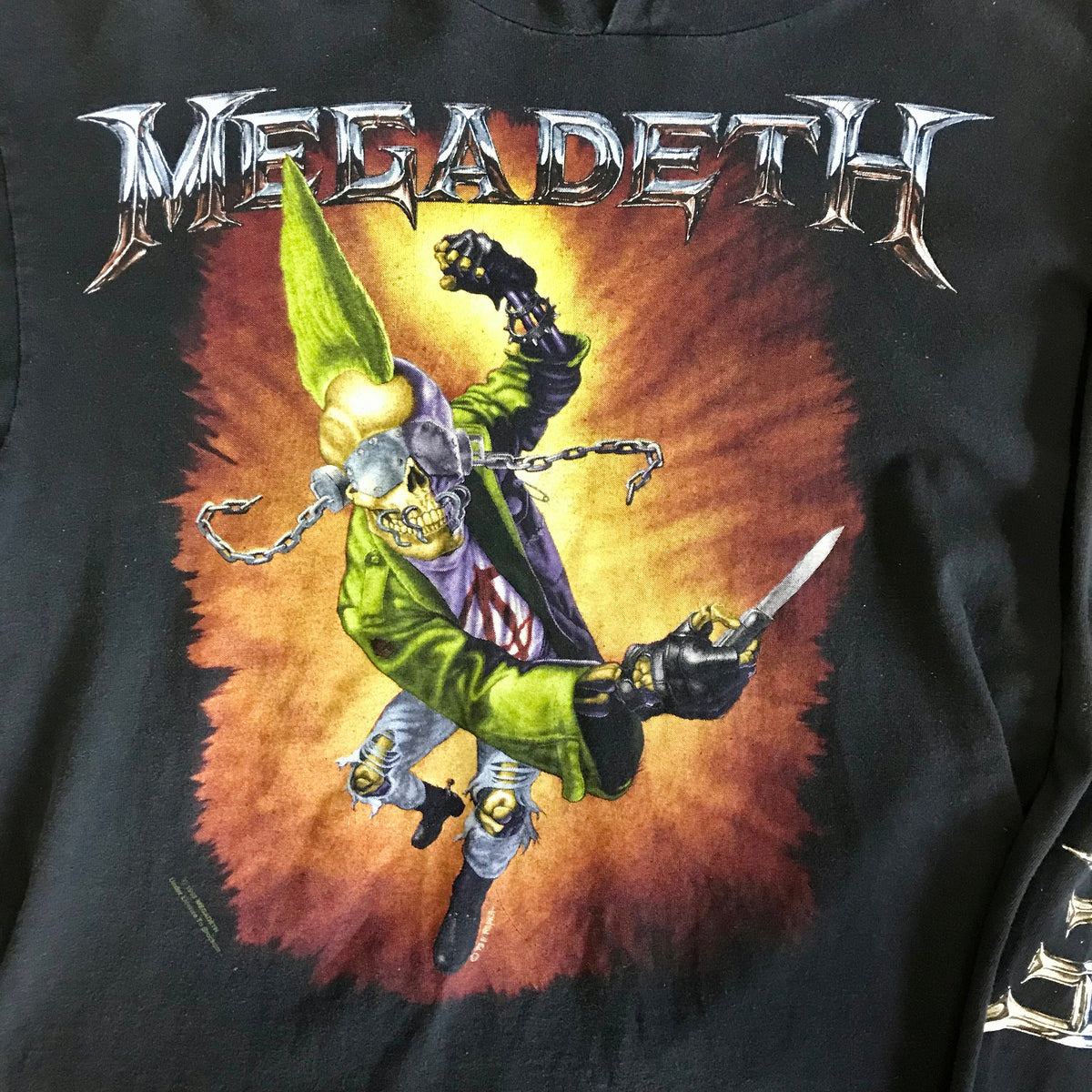 1993 Megadeth Hooded Longsleeve Shirt – Cashed Out Vintage