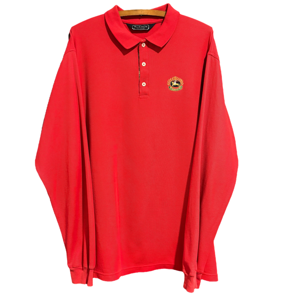 Vintage 90s Burberrys-Inspired Polo Shirt Size: XL