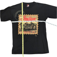 Vintage 1991 Indian Motocycle Postage Stamp Tee Size: L