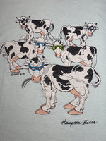Vintage 1987 Hampton Beach Cool Cows Tee Size: L