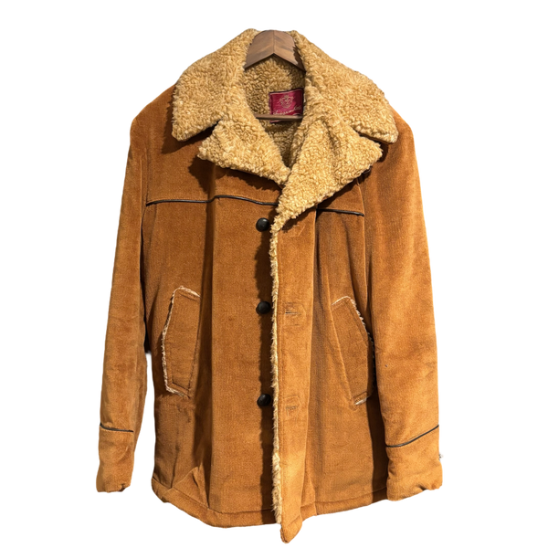 Vintage 70’s Anderson Little Sherpa Lined Corduroy Coat Size: 46 (XL)