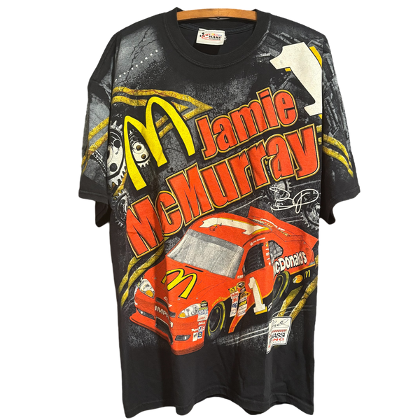 Vintage Nascar Jamie McMurray AOP Tee Size: L