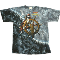 Vintage Y2K Pirates of the Caribbean Tie Dye Tee Size: L