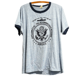 Vintage Early 80’s Diplomatic Telecommunications Service Ringer Tee Size: XL