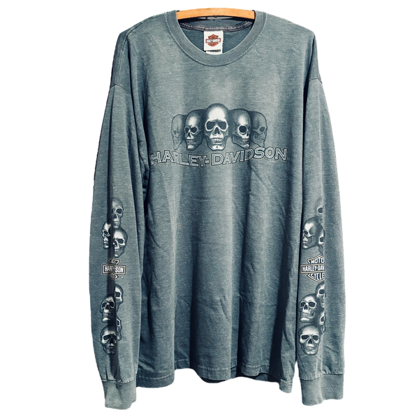 2008 Harley-Davidson Skulls Long-sleeve Tee Size: XL