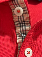 Vintage 90s Burberrys-Inspired Polo Shirt Size: XL