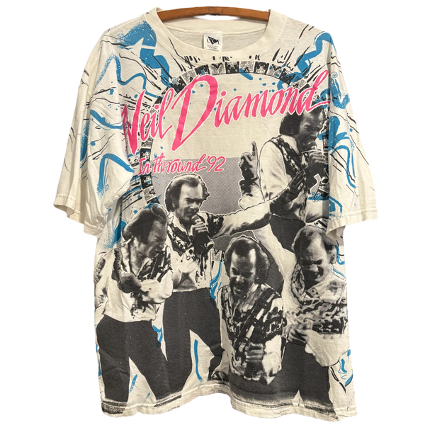 Vintage 1992 Neil Diamond AOP Tee Size: XL