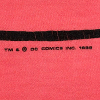 Vintage 1989 Batman Logo Pink Tee Size: XL