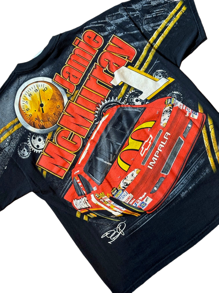 Vintage Nascar Jamie McMurray AOP Tee Size: L