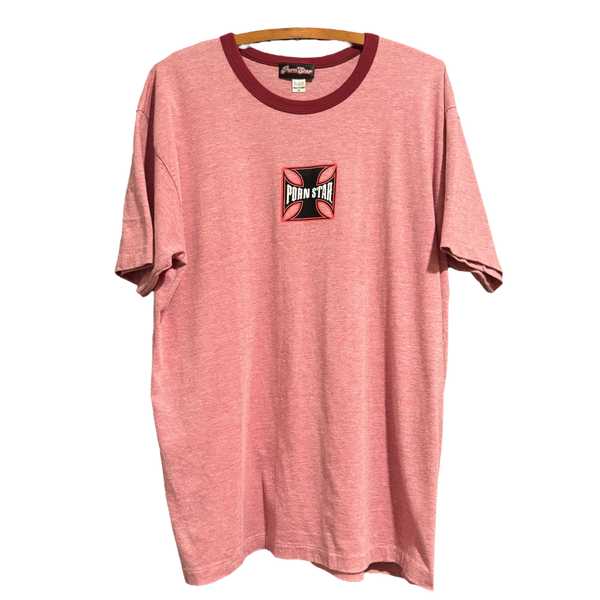 Vintage Y2K Pornstar Clothing ‘Iron Cross’ Tee Size: XL