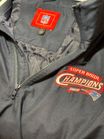 Vintage 2004 Patriots Super Bowl XXXVIII Champions Pullover Jacket Size: L