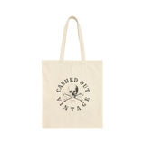Cashed Out Vintage Canvas Tote Bag