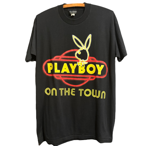 Vintage 1980's Playboy 'On The Town' Tee Size: L