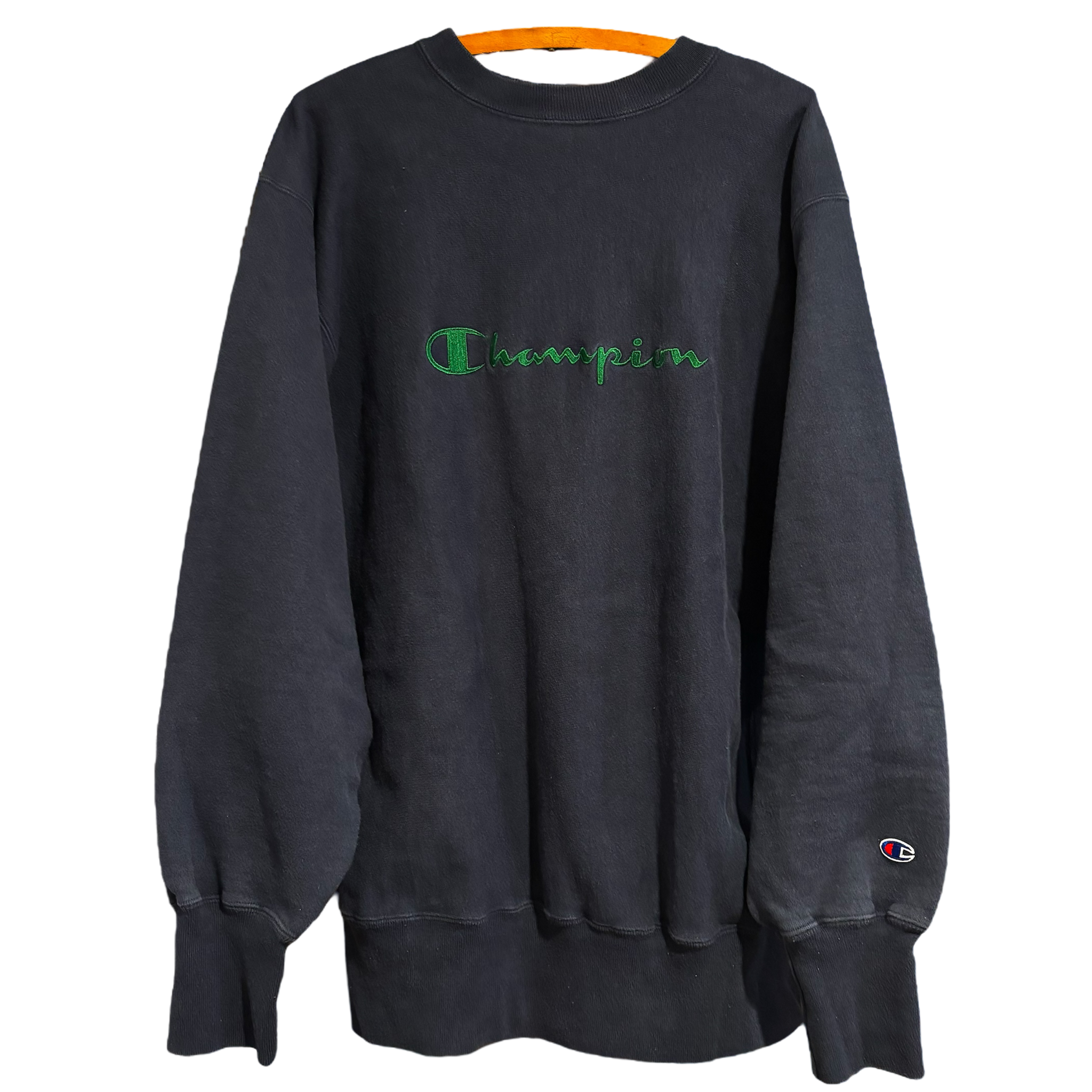 Vintage 90's Champion Spellout Reverse Weave Crewneck Size