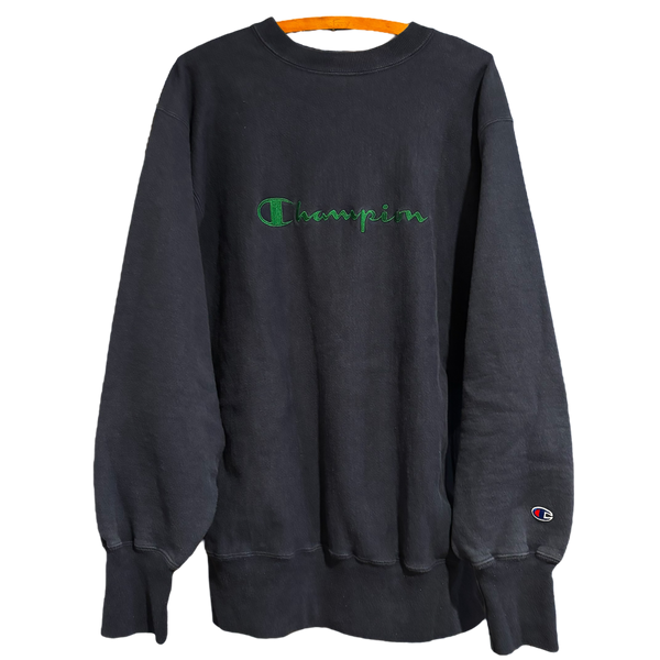 Vintage 90's Champion Spellout Reverse Weave Crewneck Size