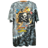 Vintage Y2K Pirates of the Caribbean Tie Dye Tee Size: L