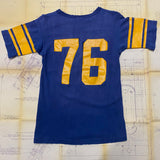 Vintage 1970's Champion Blue Bar University of Akron Football T-Shirt Size: M