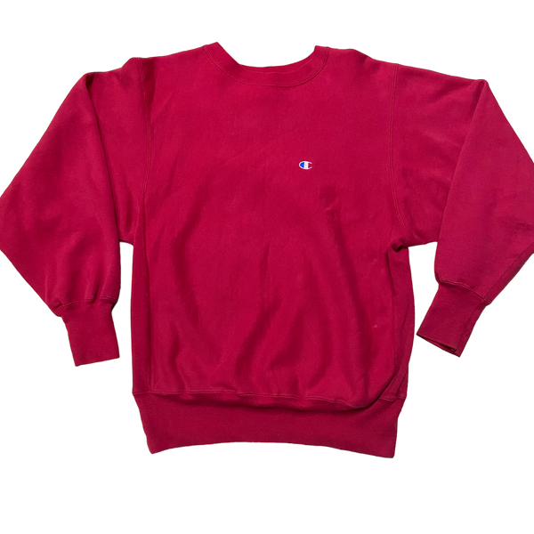 Vintage Red Champion Reverse Weave Size: L – Cashed Out Vintage