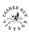 Cashed Out Vintage Skull Logo White Tee