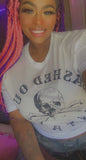 Cashed Out Vintage Skull Logo White Tee