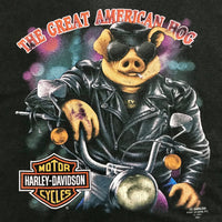 1991 3D Emblem 'Great American Hog' Tee Size: XL