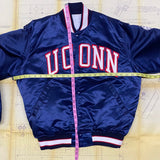 Vintage UConn Huskies Satin STARTER Jacket Size: L
