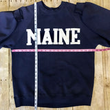 Jerzees Super Sweats MAINE Spell Out Crewneck