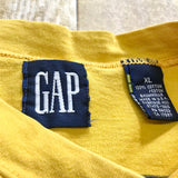 GAP Navy & White Striped Yellow Tee