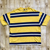 GAP Navy & White Striped Yellow Tee